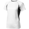 White-Anthracite - Front - Elevate Womens-Ladies Quebec Short Sleeve T-Shirt