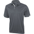 Steel Grey - Front - Elevate Mens Kiso Short Sleeve Polo
