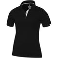 Solid Black - Front - Elevate Womens-Ladies Kiso Short Sleeve Polo
