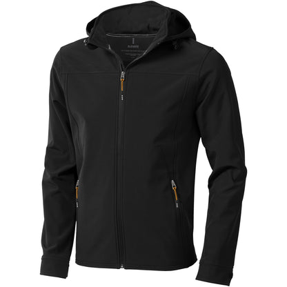 Solid Black - Front - Elevate Mens Langley Softshell Jacket