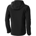 Solid Black - Back - Elevate Mens Langley Softshell Jacket