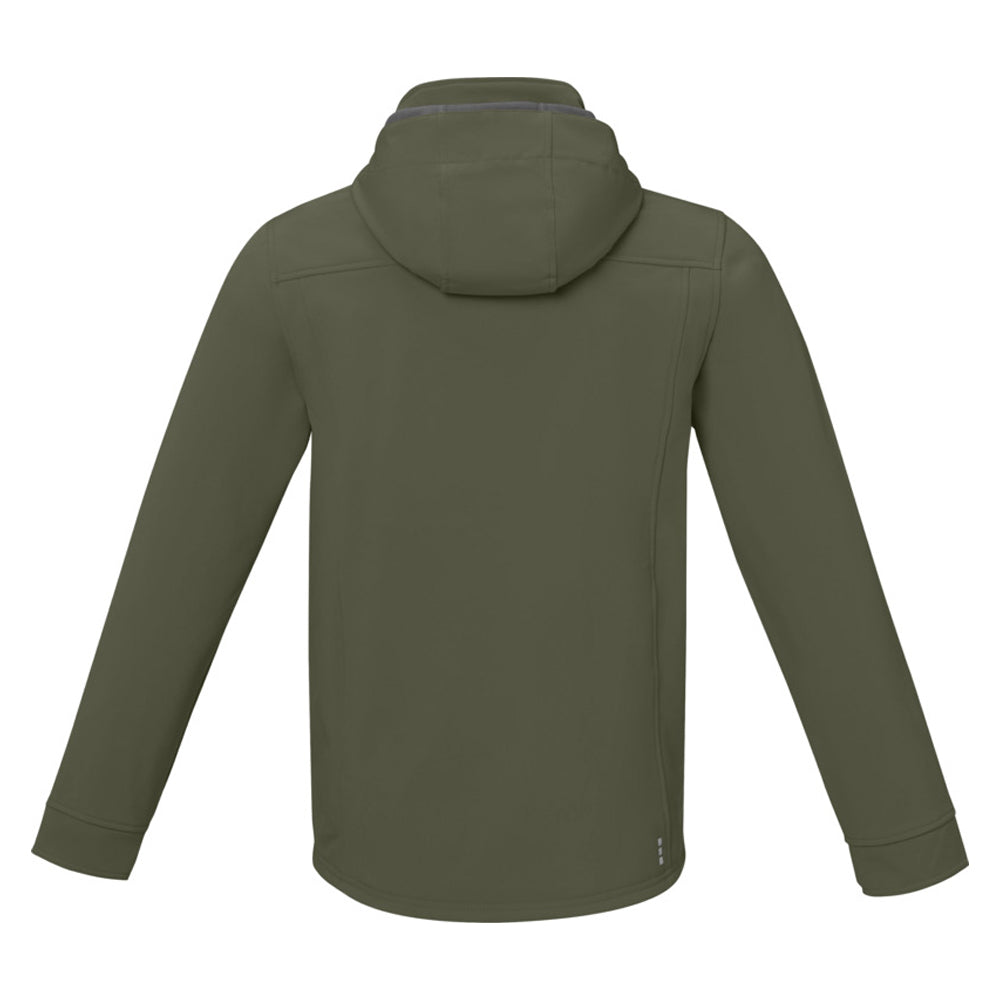 Forest Green - Back - Elevate Mens Langley Softshell Jacket