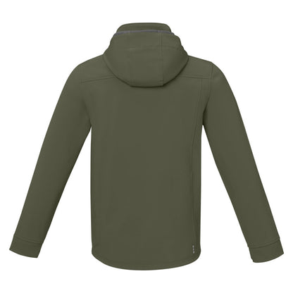 Forest Green - Back - Elevate Mens Langley Softshell Jacket