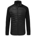 Solid Black - Back - Elevate Mens Banff Hybrid Insulated Jacket