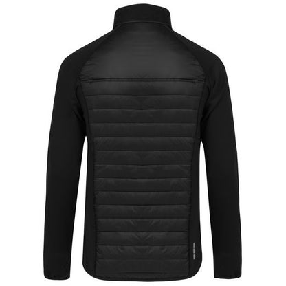 Solid Black - Side - Elevate Mens Banff Hybrid Insulated Jacket