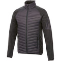 Storm Grey - Front - Elevate Mens Banff Hybrid Insulated Jacket