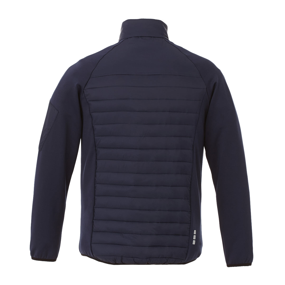 Navy - Back - Elevate Mens Banff Hybrid Insulated Jacket