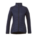 Navy - Front - Elevate Womens-Ladies Banff Hybrid Insulated Jacket