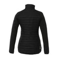Solid Black - Back - Elevate Womens-Ladies Banff Hybrid Insulated Jacket