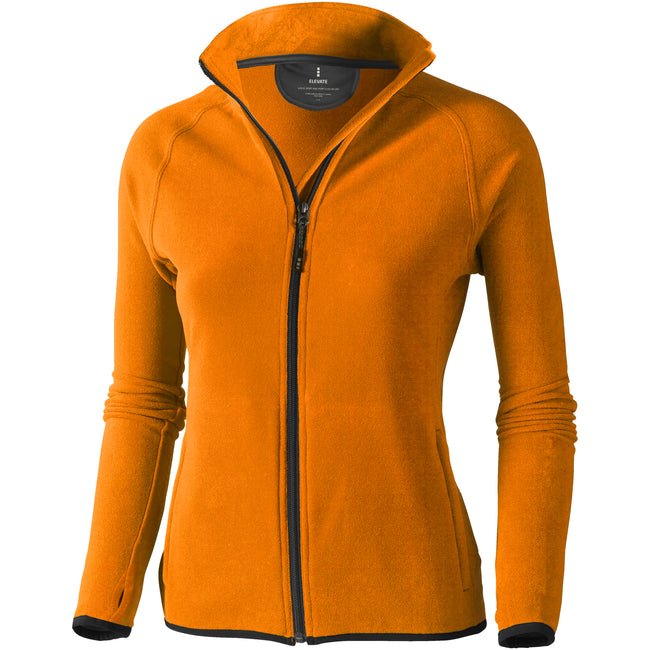 Orange - Front - Elevate Womens-Ladies Brossard Micro Fleece