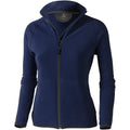 Navy - Front - Elevate Womens-Ladies Brossard Micro Fleece