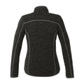 Heather Smoke - Back - Elevate Womens-Ladies Tremblant Knit Jacket