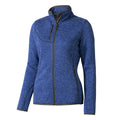 Heather Blue - Side - Elevate Womens-Ladies Tremblant Knit Jacket