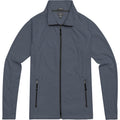 Storm Grey - Side - Elevate Mens Rixford Full Zip Polyfleece