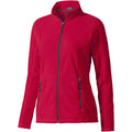 Red - Front - Elevate Womens-Ladies Rixford Full Zip Polyfleece
