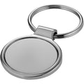 Silver - Front - Bullet Orlene Round Key Chain