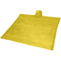 Yellow - Front - Bullet Ziva Adults Unisex Disposable Rain Poncho With Pouch