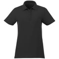 Black - Front - Elevate Liberty Womens-Ladies Private Label Short Sleeve Polo Shirt