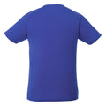 Blue - Back - Elevate Mens Amery Short Sleeve Cool Fit V-Neck T-Shirt