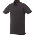 Storm Grey - Front - Elevate Mens Atkinson Polo