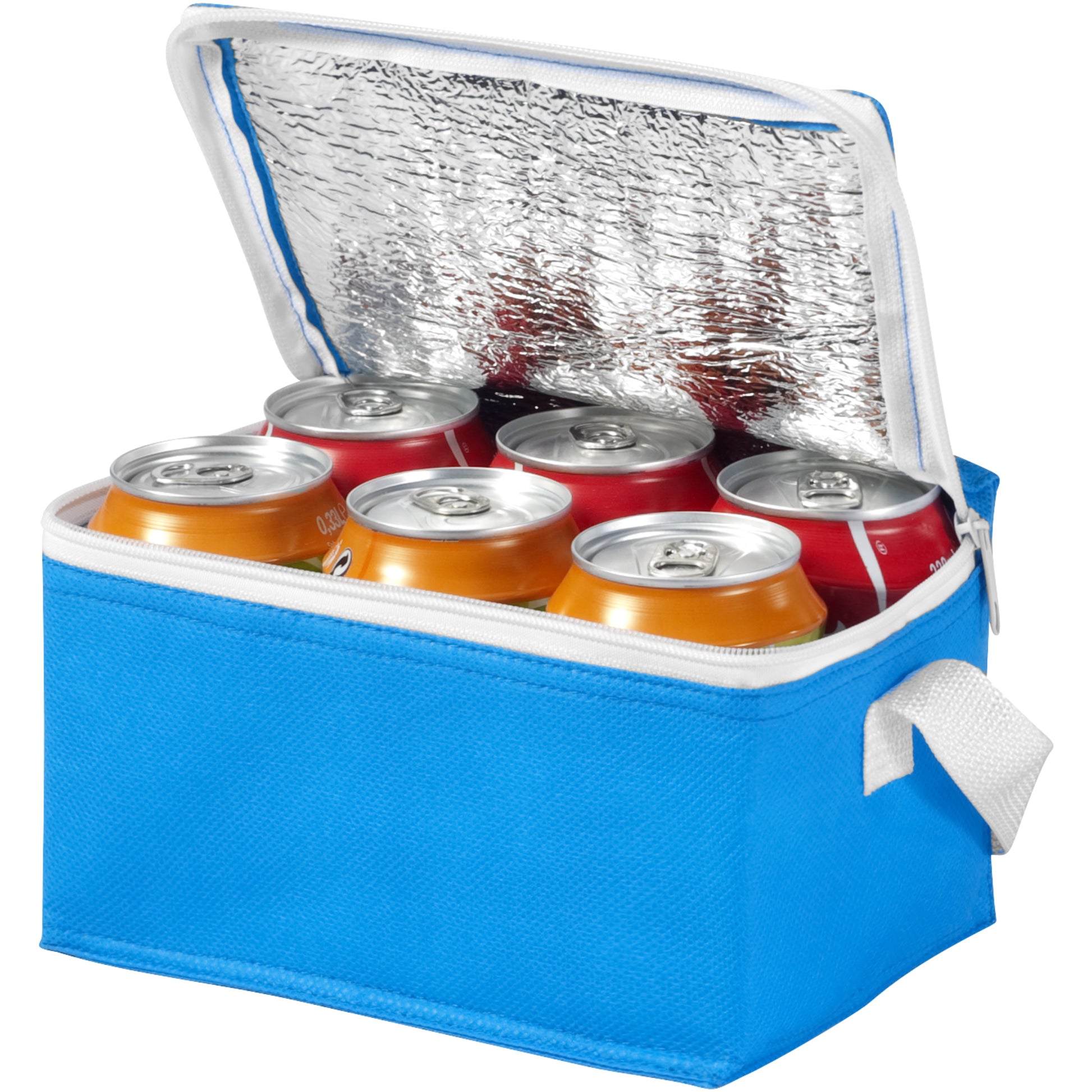 Process Blue - Front - Bullet Spectrum 6 Can Cooler Bag (Pack Of 2)