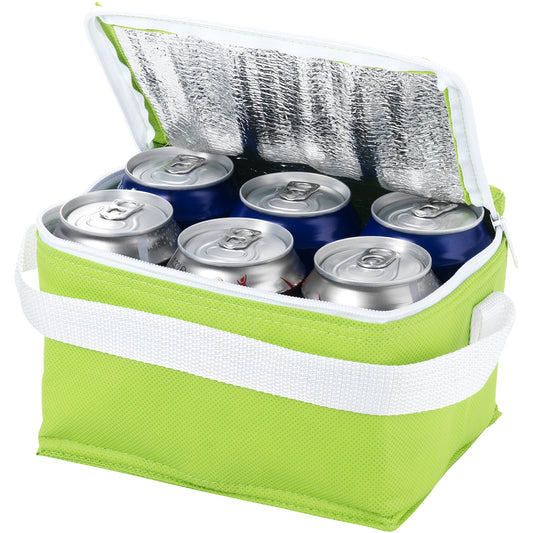 Apple Green - Front - Bullet Spectrum 6 Can Cooler Bag (Pack Of 2)