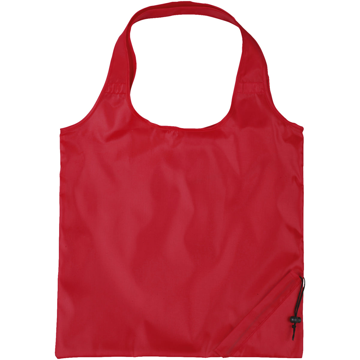 Red - Front - Bullet Bungalow Foldable Polyester Tote (Pack Of 2)