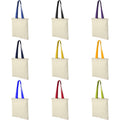 Natural-Navy - Side - Bullet Nevada Cotton Tote (Pack Of 2)