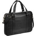 Solid Black - Front - Avenue Oxford 15.6in Laptop Slim Briefcase (Pack Of 2)