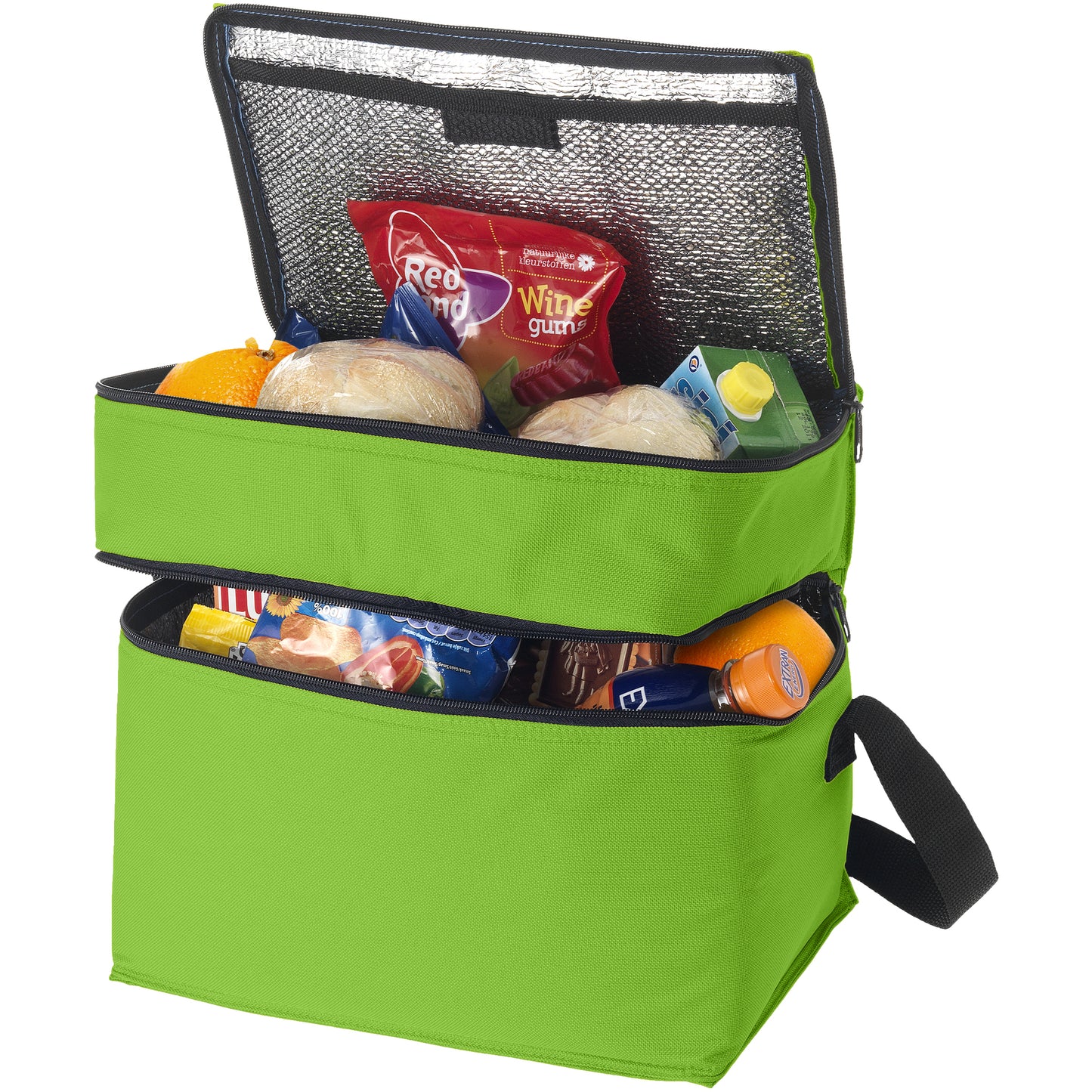 Apple Green - Front - Bullet Oslo Cooler Bag (Pack of 2)