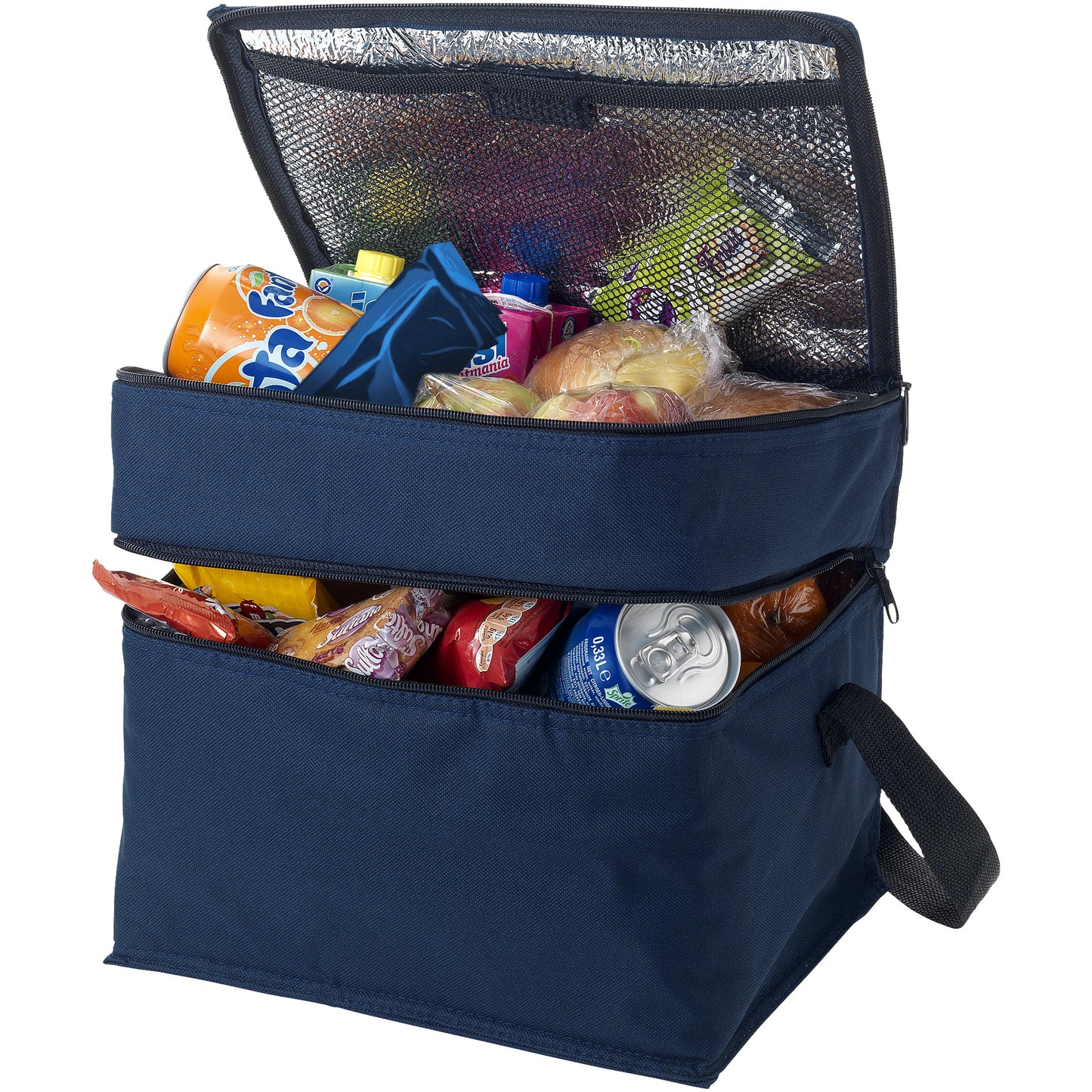 Navy - Front - Bullet Oslo Cooler Bag (Pack of 2)