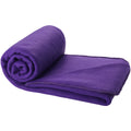 Purple - Back - Bullet Huggy Blanket And Pouch (Pack of 2)