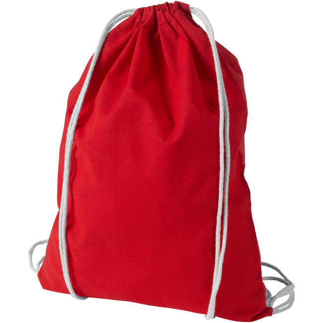 Red - Front - Bullet Oregon Cotton Premium Rucksack (Pack Of 2)