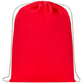 Red - Back - Bullet Oregon Cotton Premium Rucksack (Pack Of 2)