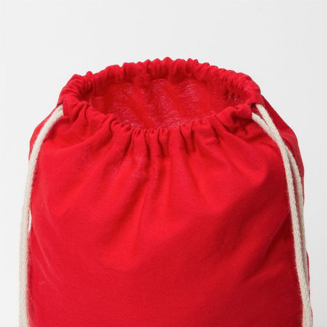 Red - Side - Bullet Oregon Cotton Premium Rucksack (Pack Of 2)