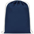Navy - Back - Bullet Oregon Cotton Premium Rucksack (Pack Of 2)