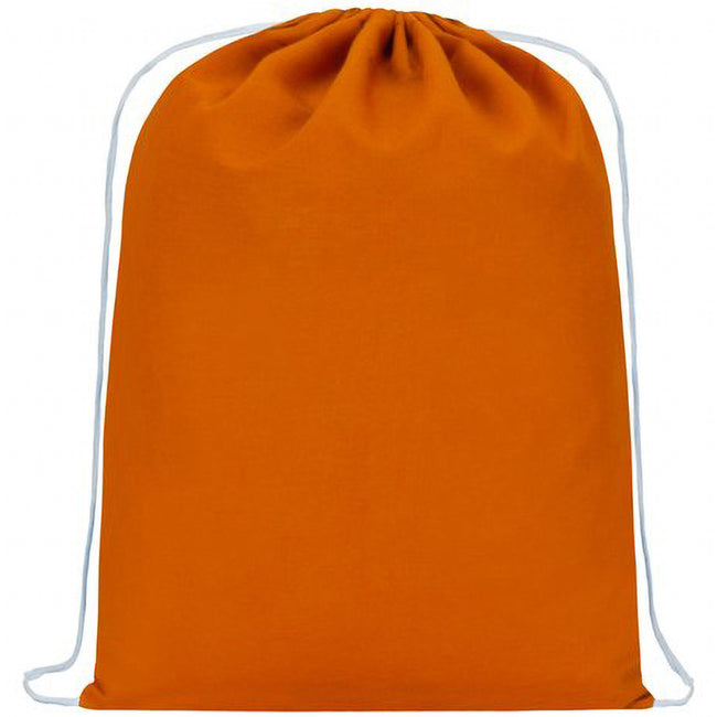 Orange - Back - Bullet Oregon Cotton Premium Rucksack (Pack Of 2)