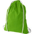 Lime - Front - Bullet Oregon Cotton Premium Rucksack (Pack Of 2)