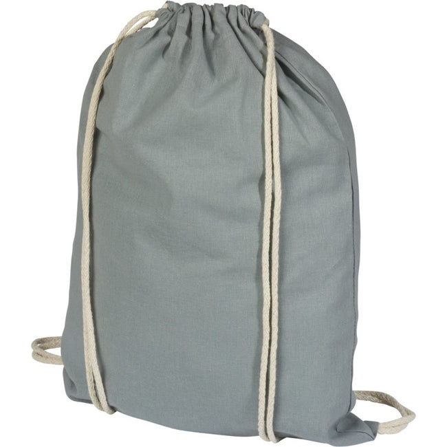 Grey - Front - Bullet Oregon Cotton Premium Rucksack (Pack Of 2)