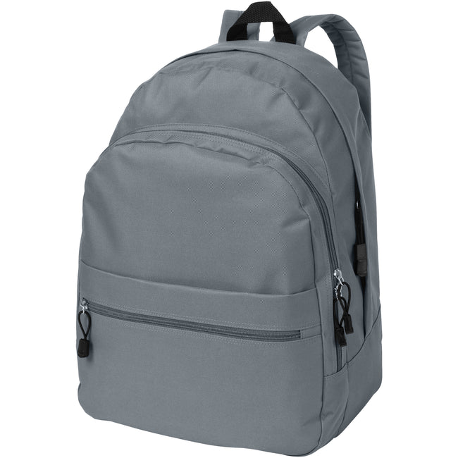 Grey - Front - Bullet Trend Backpack (Pack Of 2)