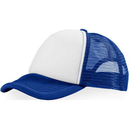 Royal Blue-White - Front - Bullet Trucker 5 Panel Cap (Pack of 2)