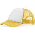 Yellow-White - Front - Bullet Trucker 5 Panel Cap (Pack of 2)