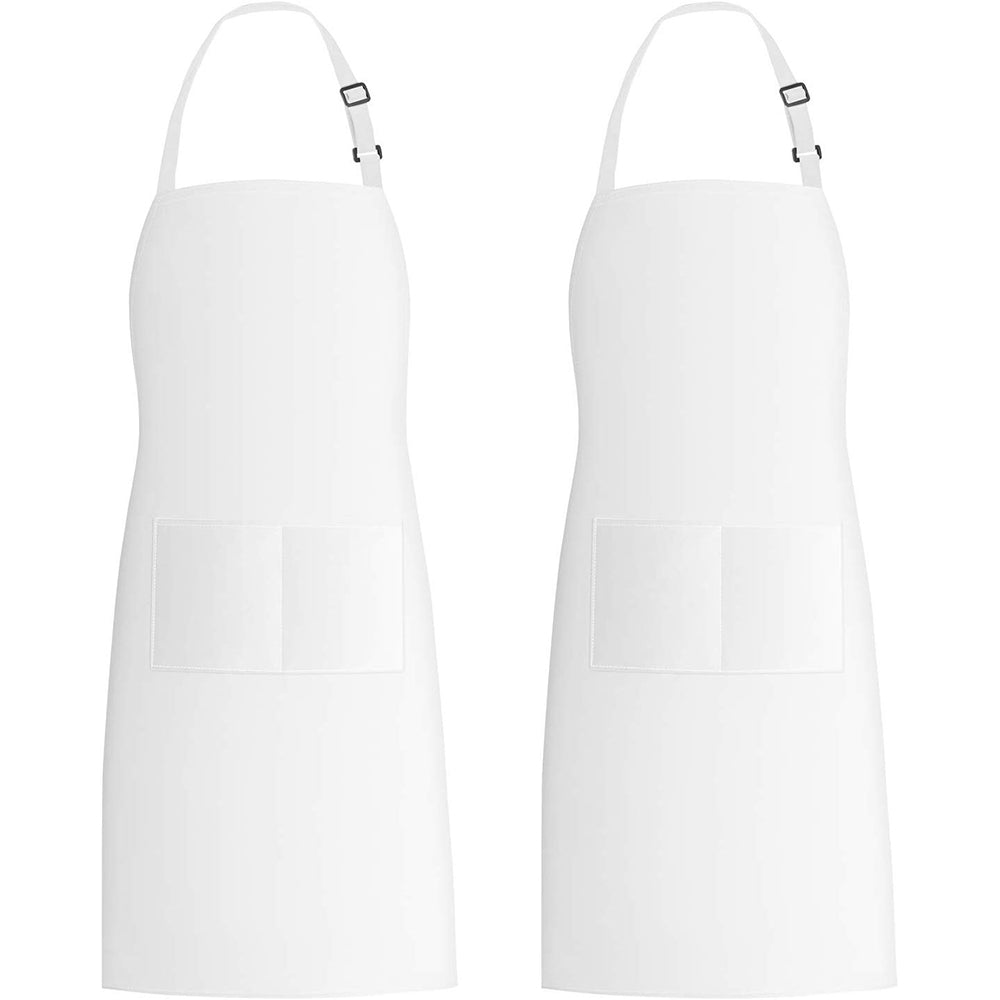 White - Side - Bullet Reeva Cotton Apron (Pack of 2)