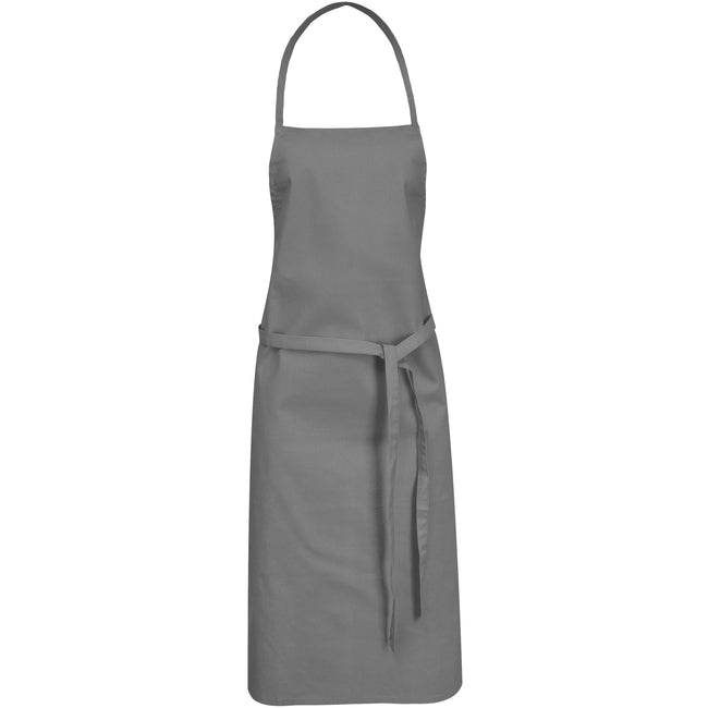 Grey - Front - Bullet Reeva Cotton Apron (Pack of 2)