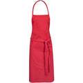 Red - Front - Bullet Reeva Cotton Apron (Pack of 2)