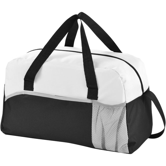 Solid Black-White-Grey - Front - Bullet The Energy Duffel Bag (Pack Of 2)