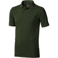 Army Green - Front - Elevate Mens Calgary Short Sleeve Polo (Pack of 2)