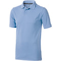 Light Blue - Front - Elevate Mens Calgary Short Sleeve Polo (Pack of 2)