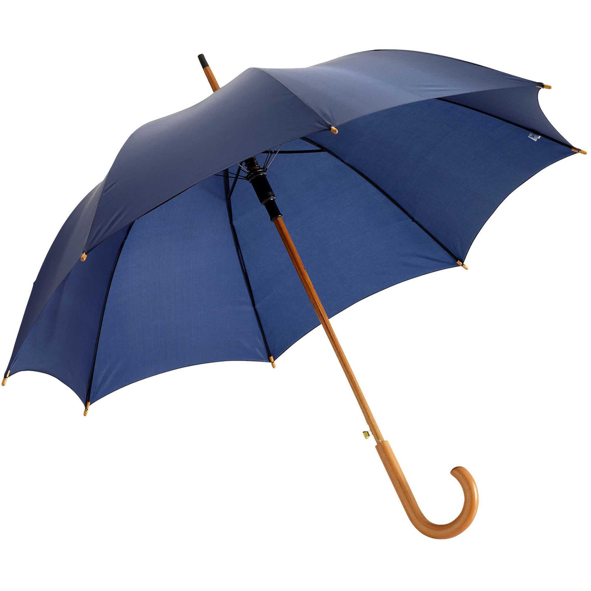 Navy - Back - Bullet 23in Kyle Automatic Classic Umbrella (Pack Of 2)