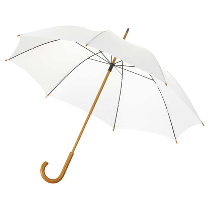 White - Front - Bullet 23 Inch Jova Classic Umbrella (Pack Of 2)